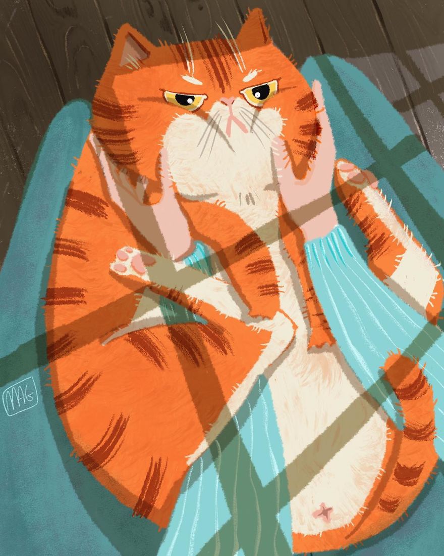 Italian Illustrator Shows In Sweet Illustrations That Even Cats Being Independent, They Can Be His Best Friends Italian Illustrator Shows In Sweet Illustrations That Even Cats Being Independent, They Can Be His Best Friends