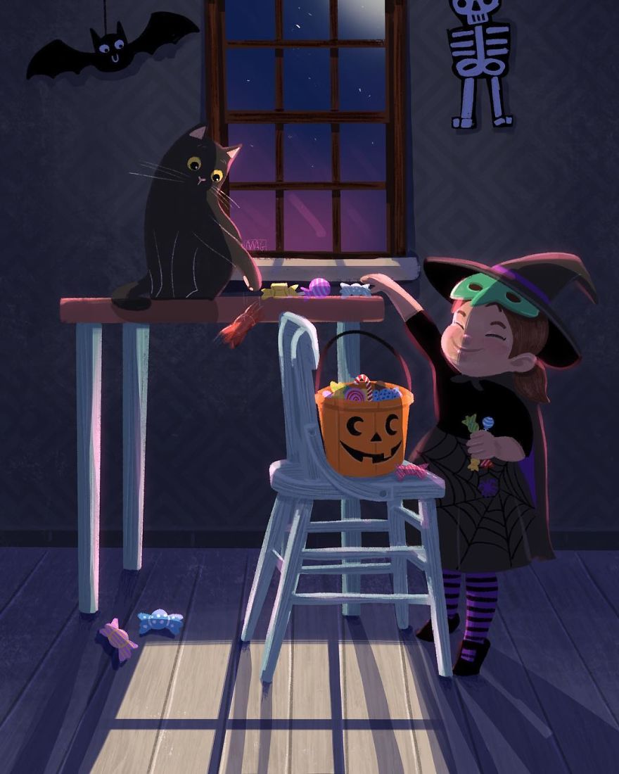 Italian Illustrator Shows In Sweet Illustrations That Even Cats Being Independent, They Can Be His Best Friends Italian Illustrator Shows In Sweet Illustrations That Even Cats Being Independent, They Can Be His Best Friends