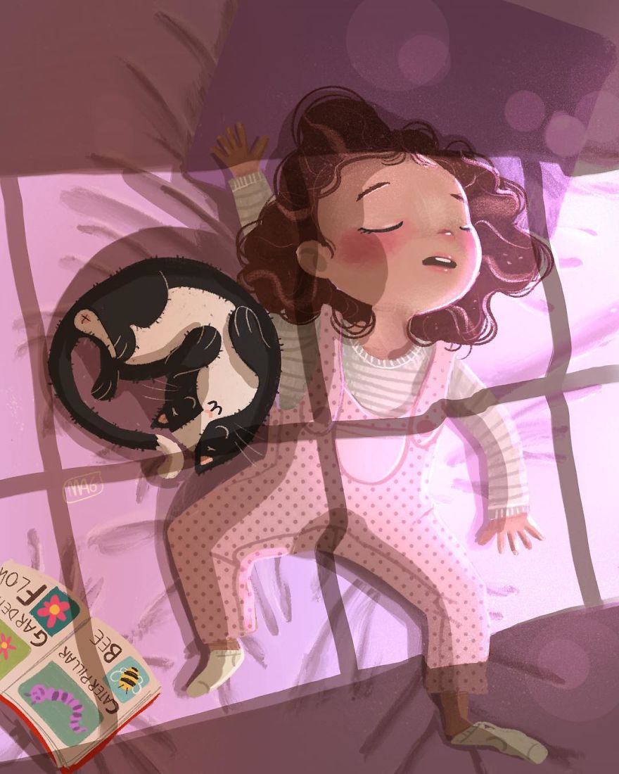 Italian Illustrator Shows In Sweet Illustrations That Even Cats Being Independent, They Can Be His Best Friends Italian Illustrator Shows In Sweet Illustrations That Even Cats Being Independent, They Can Be His Best Friends