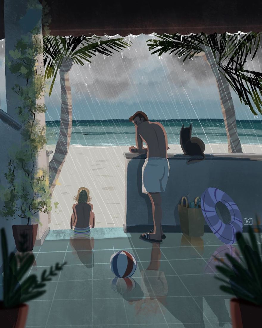 Italian Illustrator Shows In Sweet Illustrations That Even Cats Being Independent, They Can Be His Best Friends Italian Illustrator Shows In Sweet Illustrations That Even Cats Being Independent, They Can Be His Best Friends