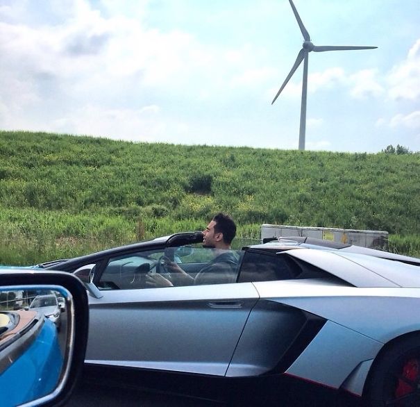 When You're 6'10 And Want To Drive Your Aventador When You