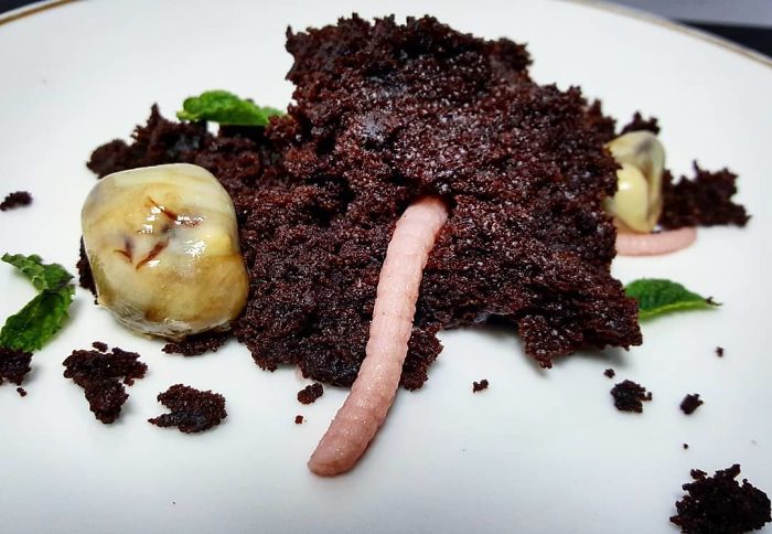 Moist Chocolate Cake, Strawberry Jelly, Chocolate Ganache, Mint Moist Chocolate Cake, Strawberry Jelly, Chocolate Ganache, Mint