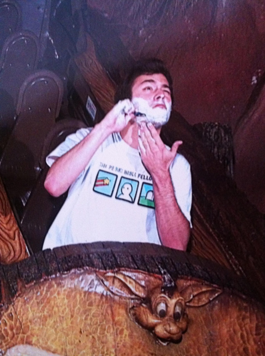funny roller coaster photos shaving