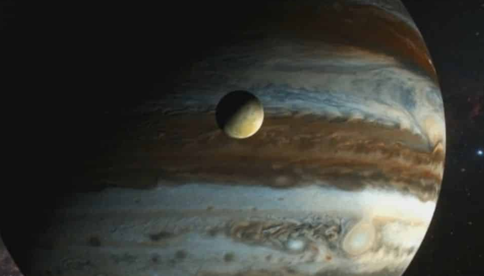 Jupiter and It's Moons Visible with the Naked Eye In Up Close Zoom Small Joys