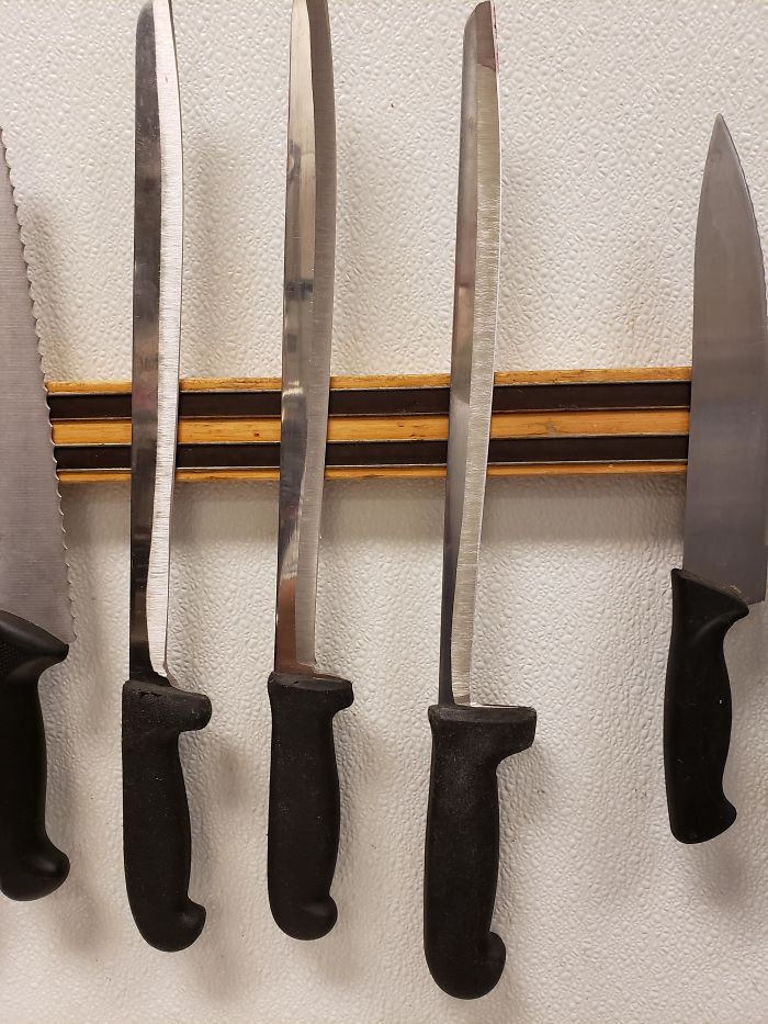 These Knives At My Work Have Been Used So Much They're Almost Gone These Knives At My Work Have Been Used So Much They