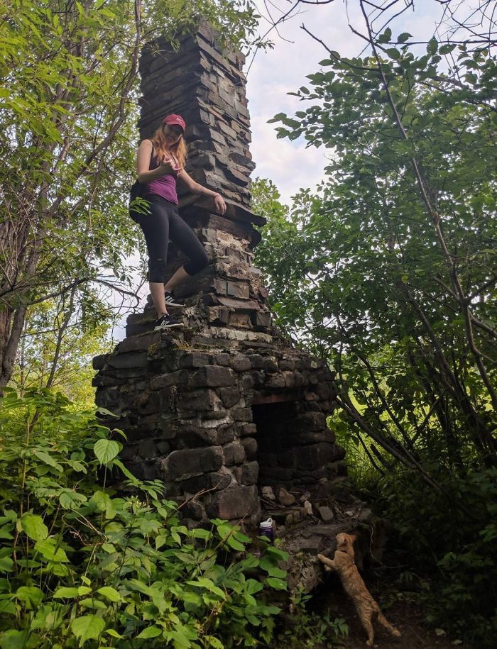 Found This Fireplace In The Woods While Adventuring Found This Fireplace In The Woods While Adventuring