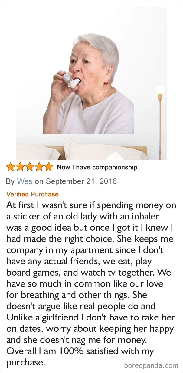 Senior Woman With Asthma Wall Decal Senior Woman With Asthma Wall Decal