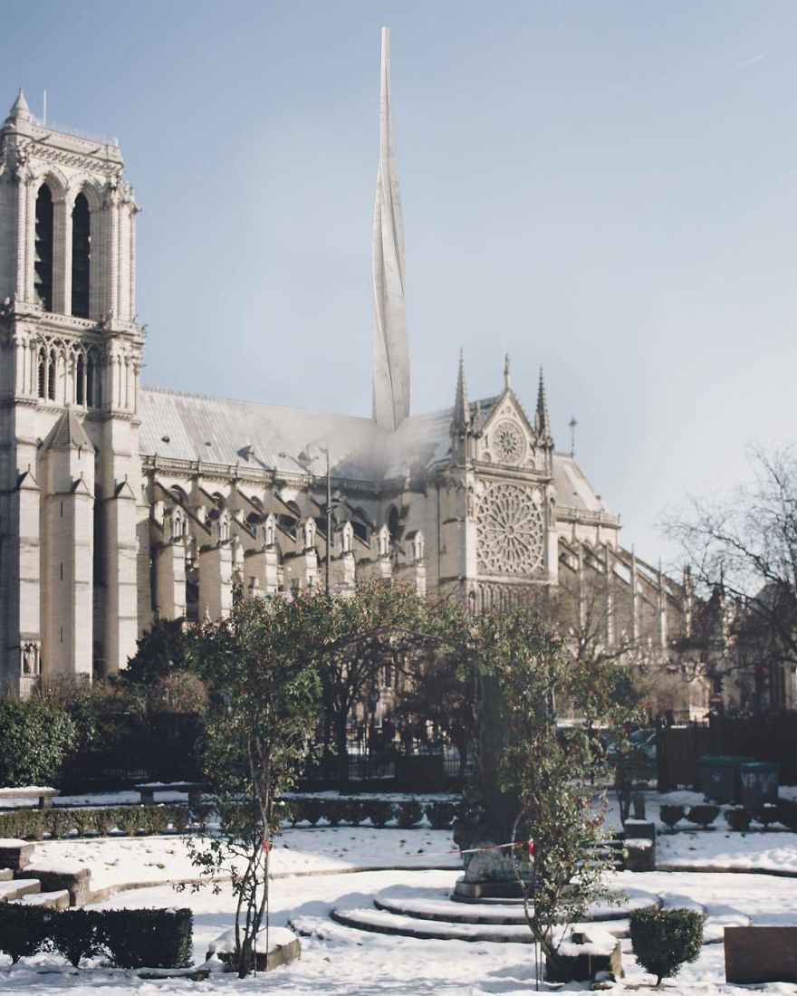 13 Architects Suggest Notre Dame Cathedral Reconstruction Designs