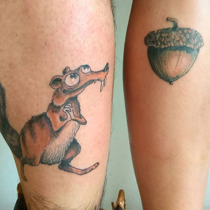 Ice Age Couple Tattoos