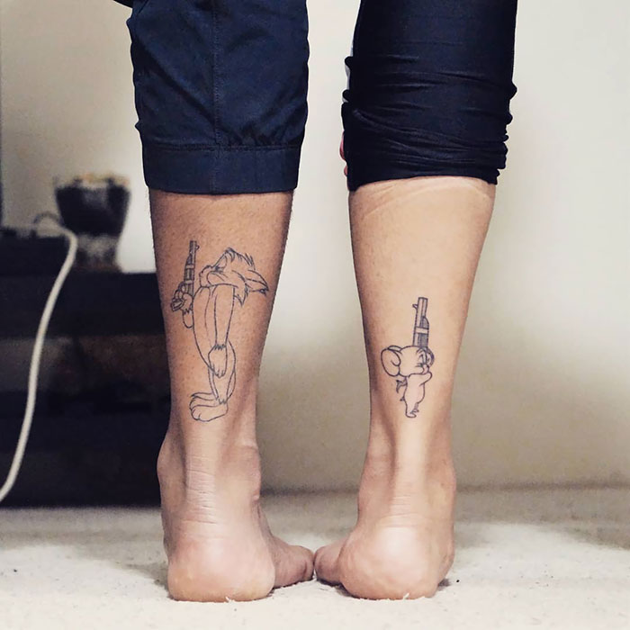 30 Clever Adorable Matching Tattoos Small Joys