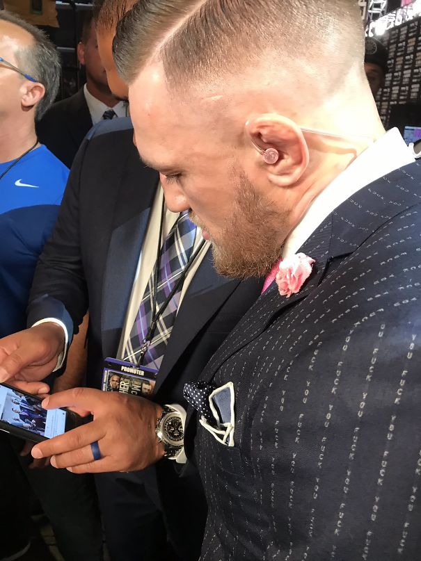 Conor McGregor's Suit Of "F*ck You" Conor McGregor
