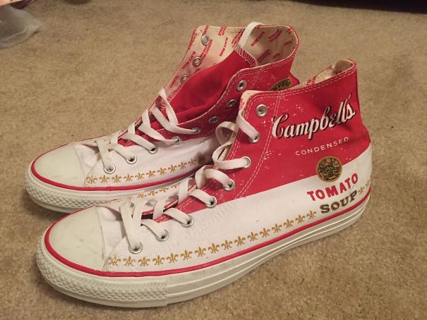 These Campbell's Tomato Soup Shoes I Received For Christmas Years Ago These Campbell