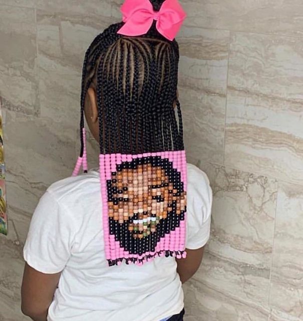 Beaded Hair Portrait Beaded Hair Portrait