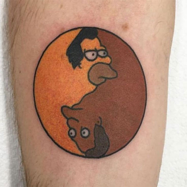 Lenny And Carl Yin Yang Tattoo Lenny And Carl Yin Yang Tattoo