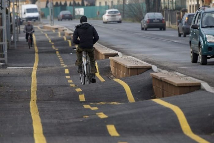 This Bicycle Path In Hungary This Bicycle Path In Hungary