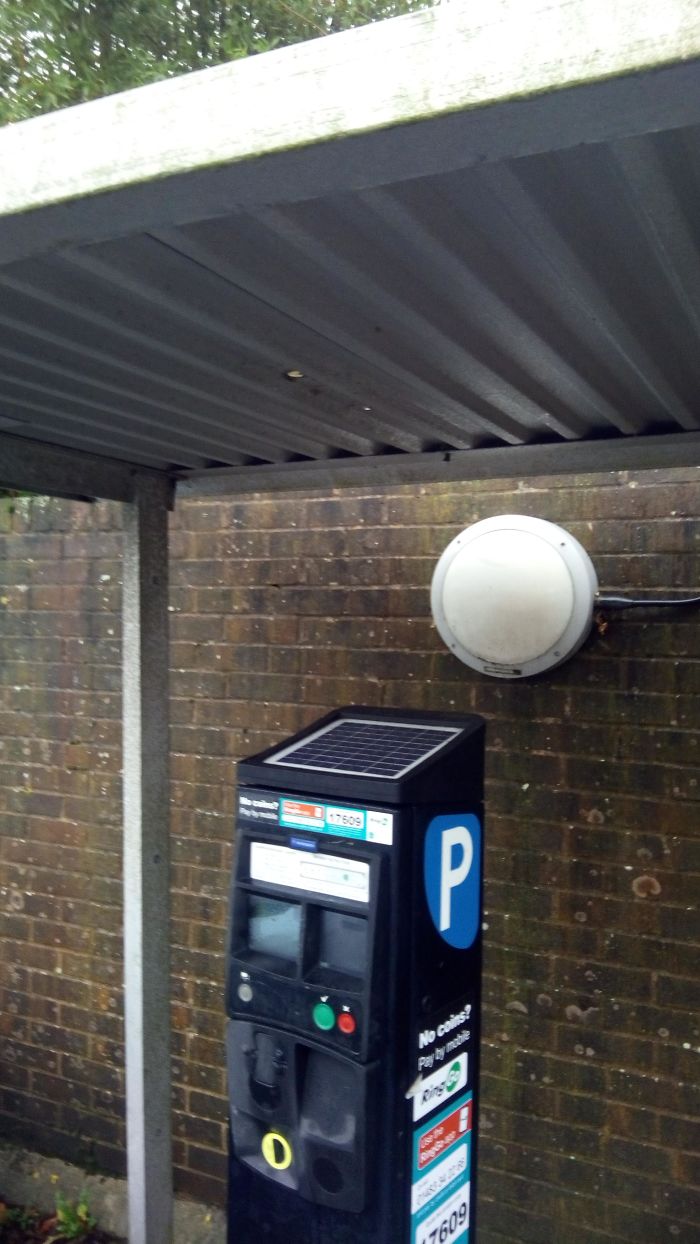 Solar Powered But Under A Shelter Solar Powered But Under A Shelter