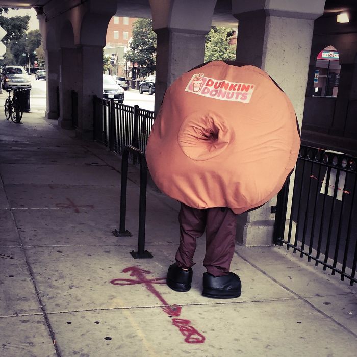 The Backside Of This Donut Costume The Backside Of This Donut Costume