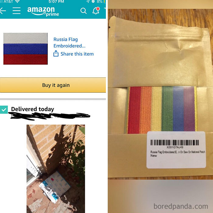 Ordered A Russian Patch For My New Jacket... Got A Pride Flag