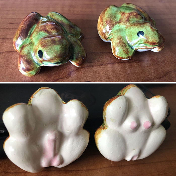 50 Cent Pick Up. If You Find Ceramic Frogs Out At Yard Sales, Flip Em Over To See If They Are A Keeper 50 Cent Pick Up. If You Find Ceramic Frogs Out At Yard Sales, Flip Em Over To See If They Are A Keeper