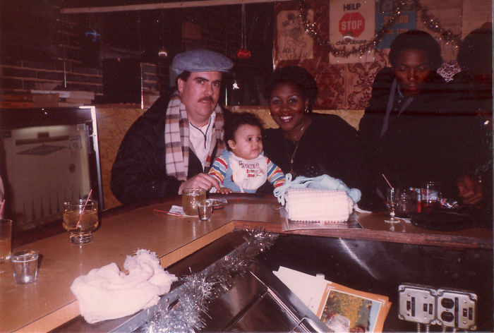 Infant Me, My Mother & Father At A Bar Because That's How Parents Rolled In The Early '80s Infant Me, My Mother & Father At A Bar Because That