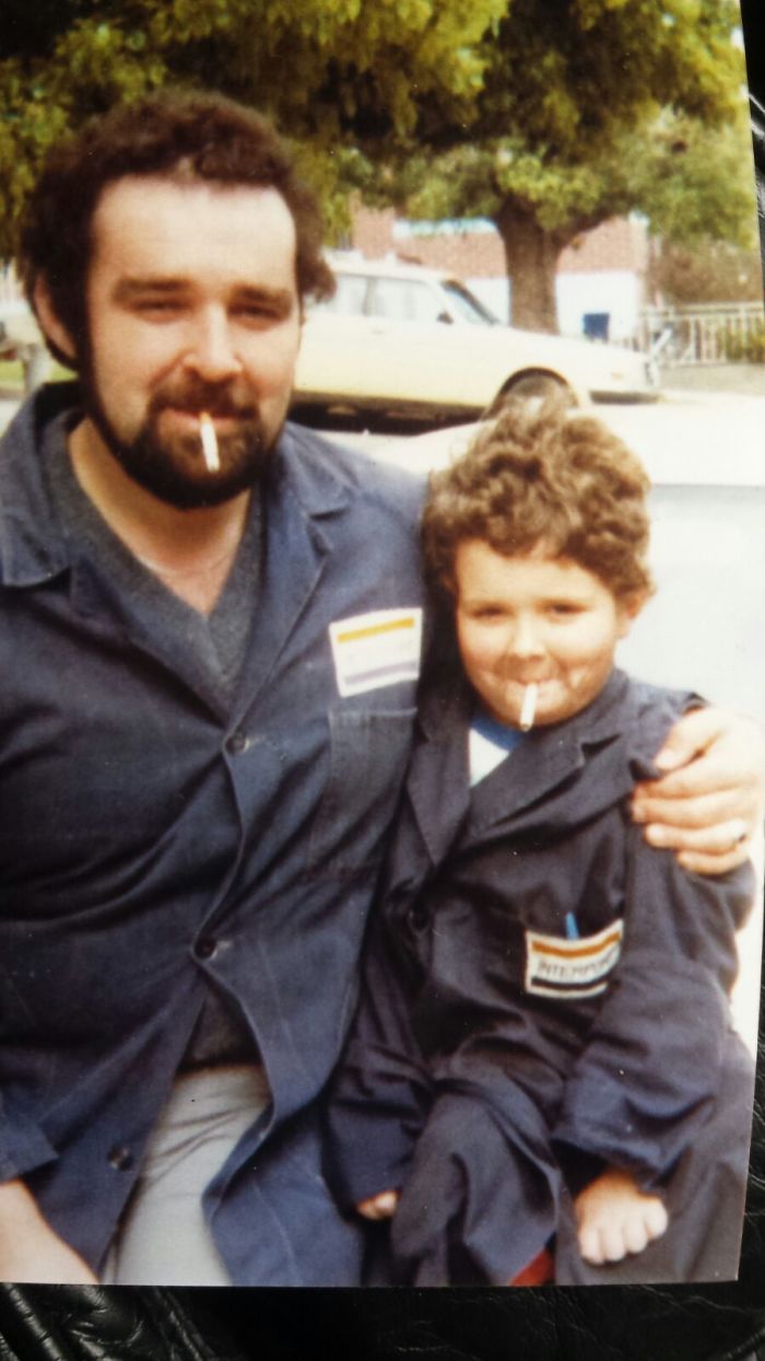 A Photo Of Me Dressed Up As My Dad, With My Dad (1982) A Photo Of Me Dressed Up As My Dad, With My Dad (1982)