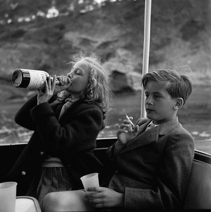 Princess Yvonne And Prince Alexander In Germany, 1955 Princess Yvonne And Prince Alexander In Germany, 1955
