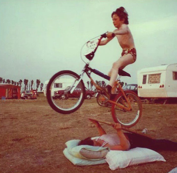 If Your Mum Didn't Lay On The Ground Making Herself Into A Ramp For Your New BMX, Did She Even Love You? 1980's If Your Mum Didn
