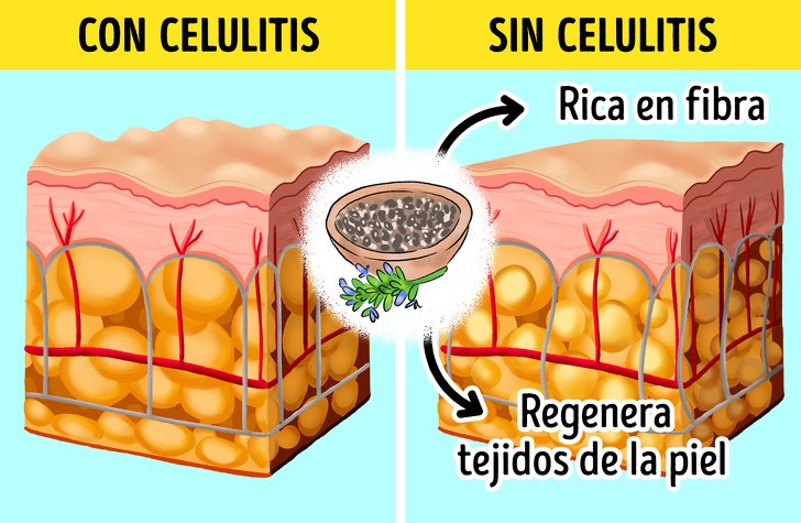 10 Alimentos que puedes incluir en tu dieta para luchar contra la celulitis y algunas recomendaciones para disminuirla