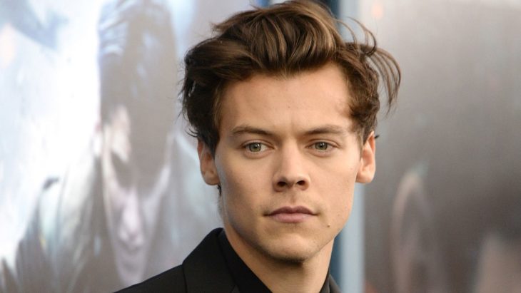 Harry Styles posando durante una alfombra roja