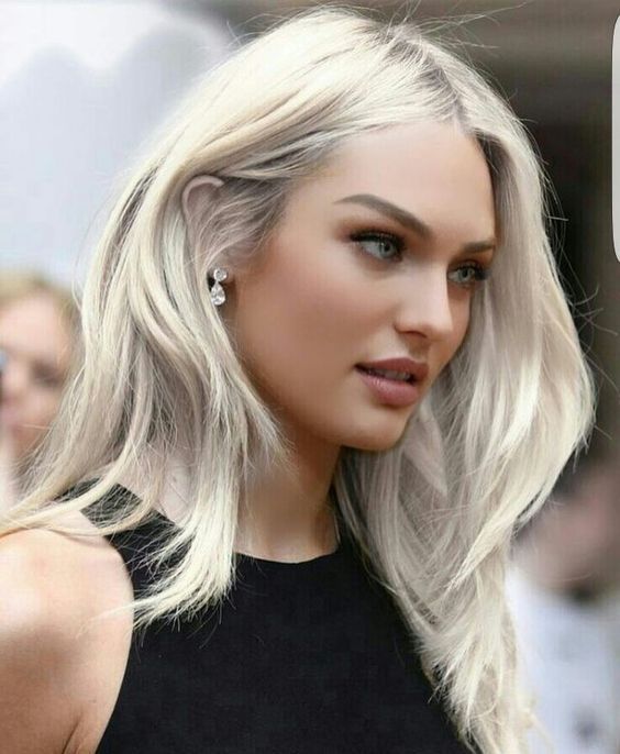 Resultado de imagen de color de cabello rubio platino