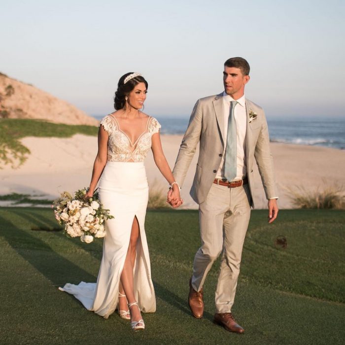 Michael Phelps y su esposa