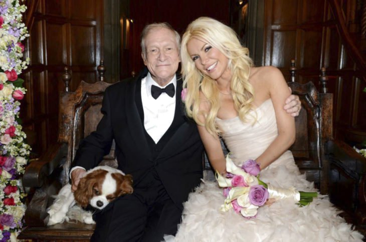 Hugh Hefner y Crystal Harris