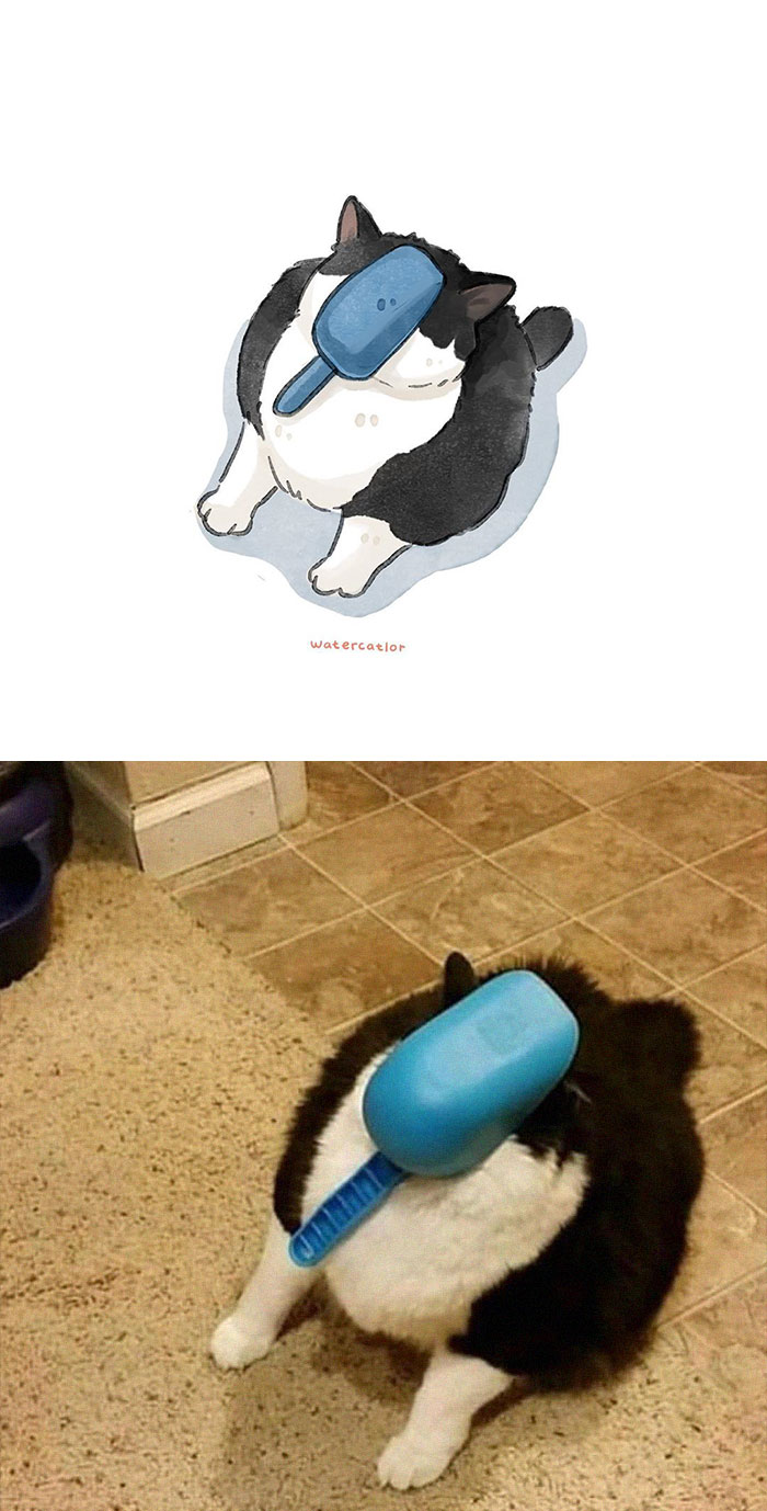 Digital-Watercolor-Cat-Paintings-Watercatlor Digital-Watercolor-Cat-Paintings-Watercatlor