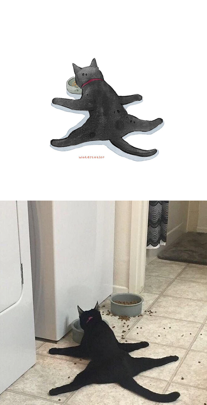 Digital-Watercolor-Cat-Paintings-Watercatlor Digital-Watercolor-Cat-Paintings-Watercatlor