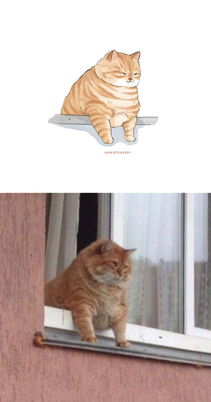 Digital-Watercolor-Cat-Paintings-Watercatlor Digital-Watercolor-Cat-Paintings-Watercatlor