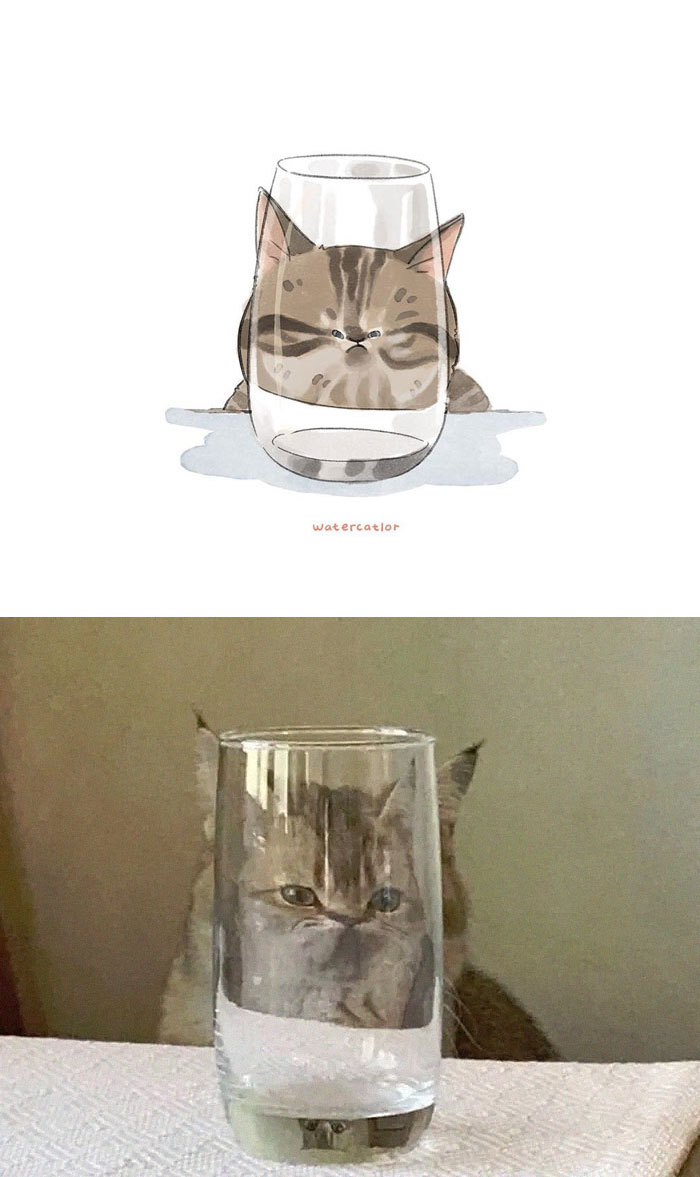 Digital-Watercolor-Cat-Paintings-Watercatlor Digital-Watercolor-Cat-Paintings-Watercatlor