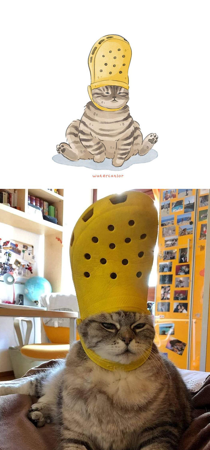 Digital-Watercolor-Cat-Paintings-Watercatlor Digital-Watercolor-Cat-Paintings-Watercatlor