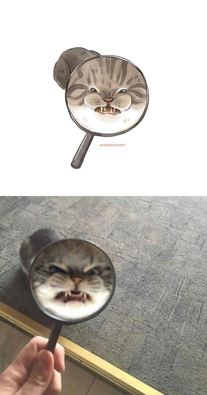 Digital-Watercolor-Cat-Paintings-Watercatlor Digital-Watercolor-Cat-Paintings-Watercatlor
