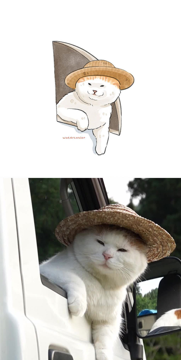 Digital-Watercolor-Cat-Paintings-Watercatlor Digital-Watercolor-Cat-Paintings-Watercatlor