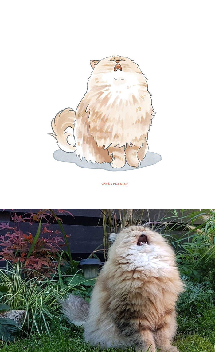 Digital-Watercolor-Cat-Paintings-Watercatlor Digital-Watercolor-Cat-Paintings-Watercatlor