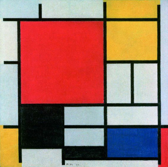 Excel Sheet With Coloured Squares, It’s Mondrian Excel Sheet With Coloured Squares, It’s Mondrian