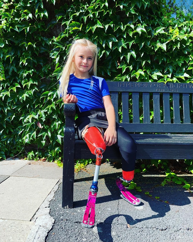 Seven-Year-Old Double Amputee Doesn’t Let Her Disability Affect Her ...