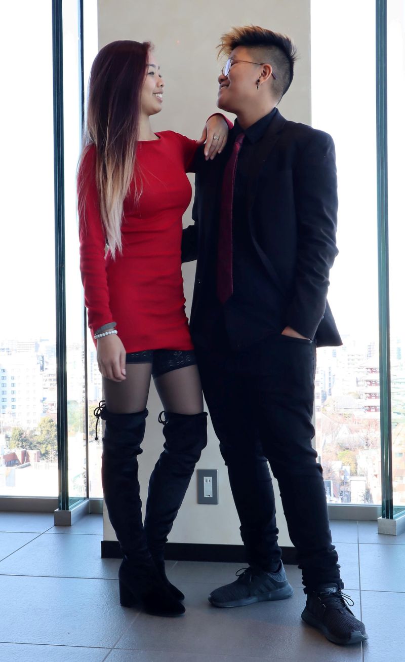 Miko Tagara and his girlfriend Dominique Labuguen. [Photo: SWNS]