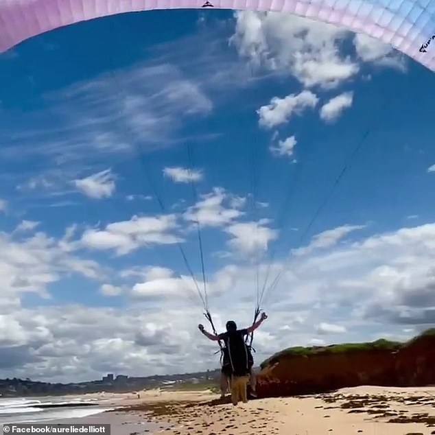 Mr Elliot said he fell in love with air sports - and particularly paragliding - ever since his time in the army