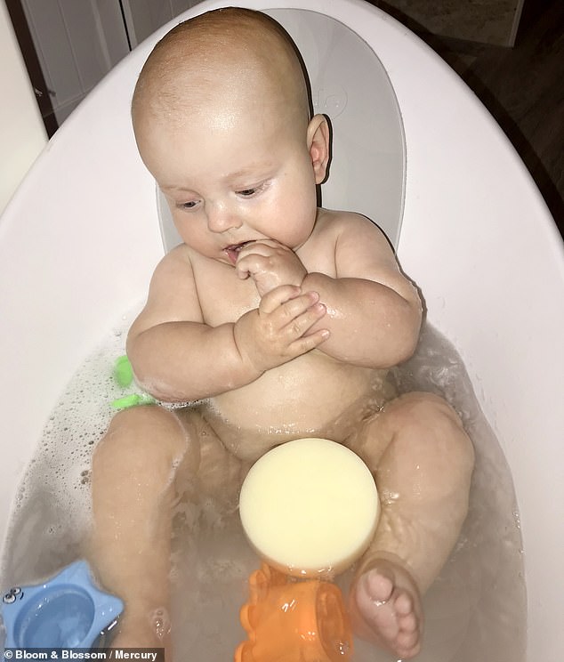 Chloe said that she uses the pillow spray five to ten minutes before his bedtime every night