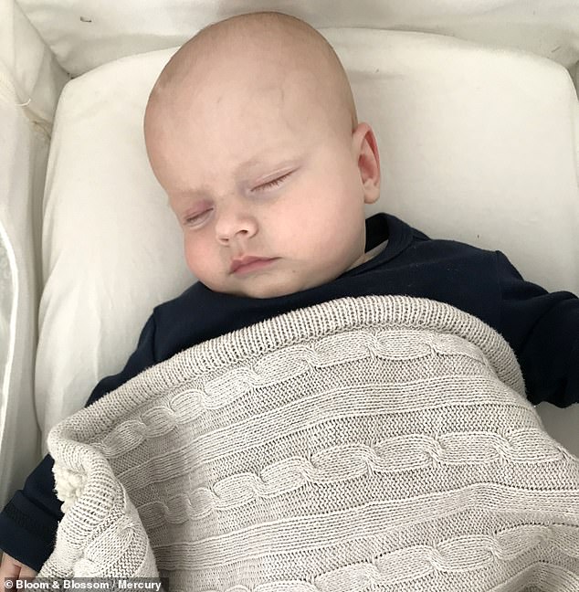 The relieved parent sprayed Bloom and Blossom Very Hungry Caterpillar Baby Pillow Spray in her son