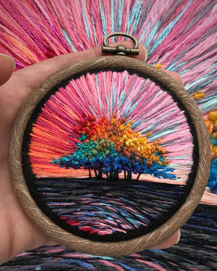 A SelfTaught Embroidery Artist Created Amazing Miniature Natural