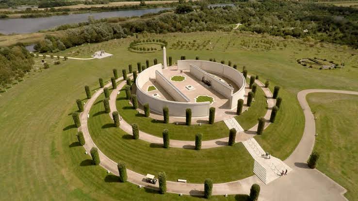 Aerial View Of The National Memorial Arboretum In Derbyshire Ahead Of ...