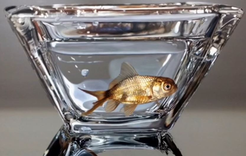 Hyper Realistic Goldfish Painting Captured In Epic Time Lapse Small Joys   Rumble 40 