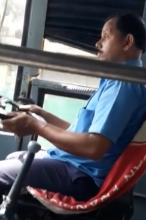 Bus Driver Is So Tired That He Almost Falls Asleep While Driving ...